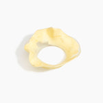 Dinosaur Designs Orchid Bangle in Lemon Colour resin with Wide Fit