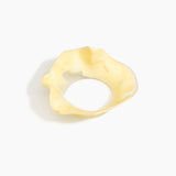 Dinosaur Designs Orchid Bangle in Lemon Colour resin with Wide Fit