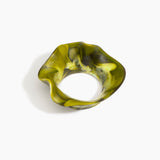 Dinosaur Designs Orchid Bangle in Malachite Colour resin with Wide Fit