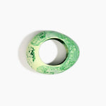 Dinosaur Designs Large Rock Bangle in Grass Colour resin with Wide Fit