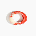 Dinosaur Designs Large Rock Bangle in Strawberry Colour resin with Wide Fit
