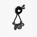 Dinosaur Designs Boulder Rock Necklace in Black Marble Colour resin
