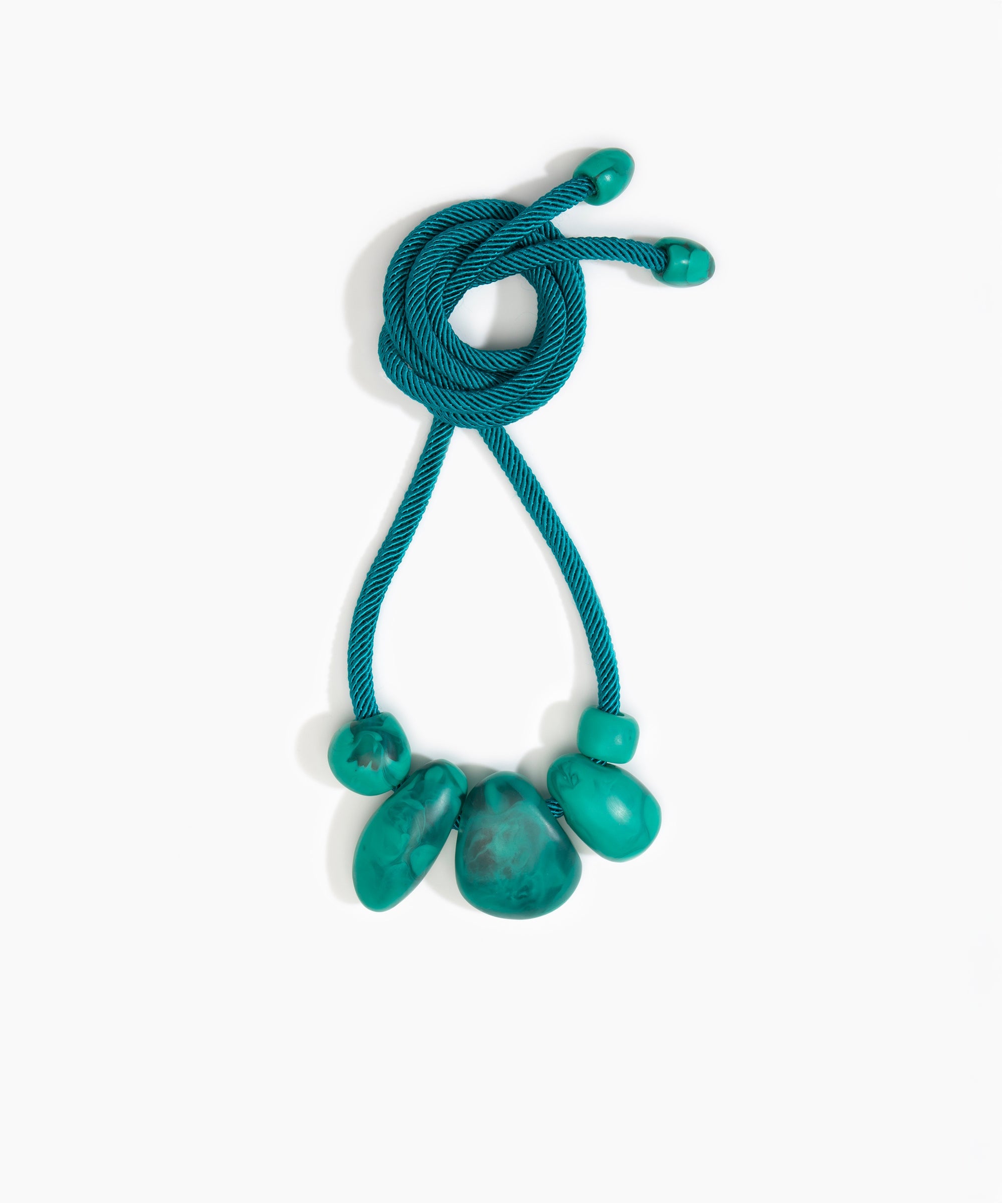 Dinosaur Designs Boulder Rock Necklace in Mineral Swirl Colour resin