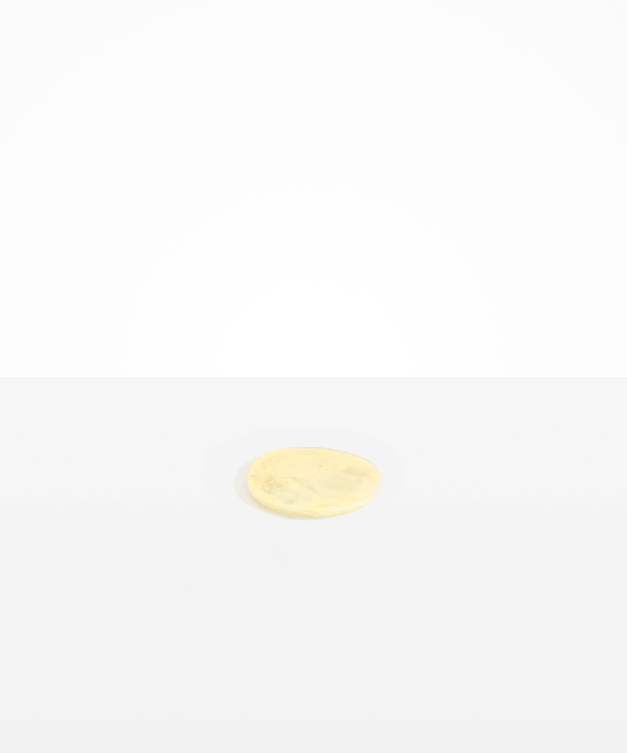 Dinosaur Designs Boulder Coaster in Lemon Colour resin