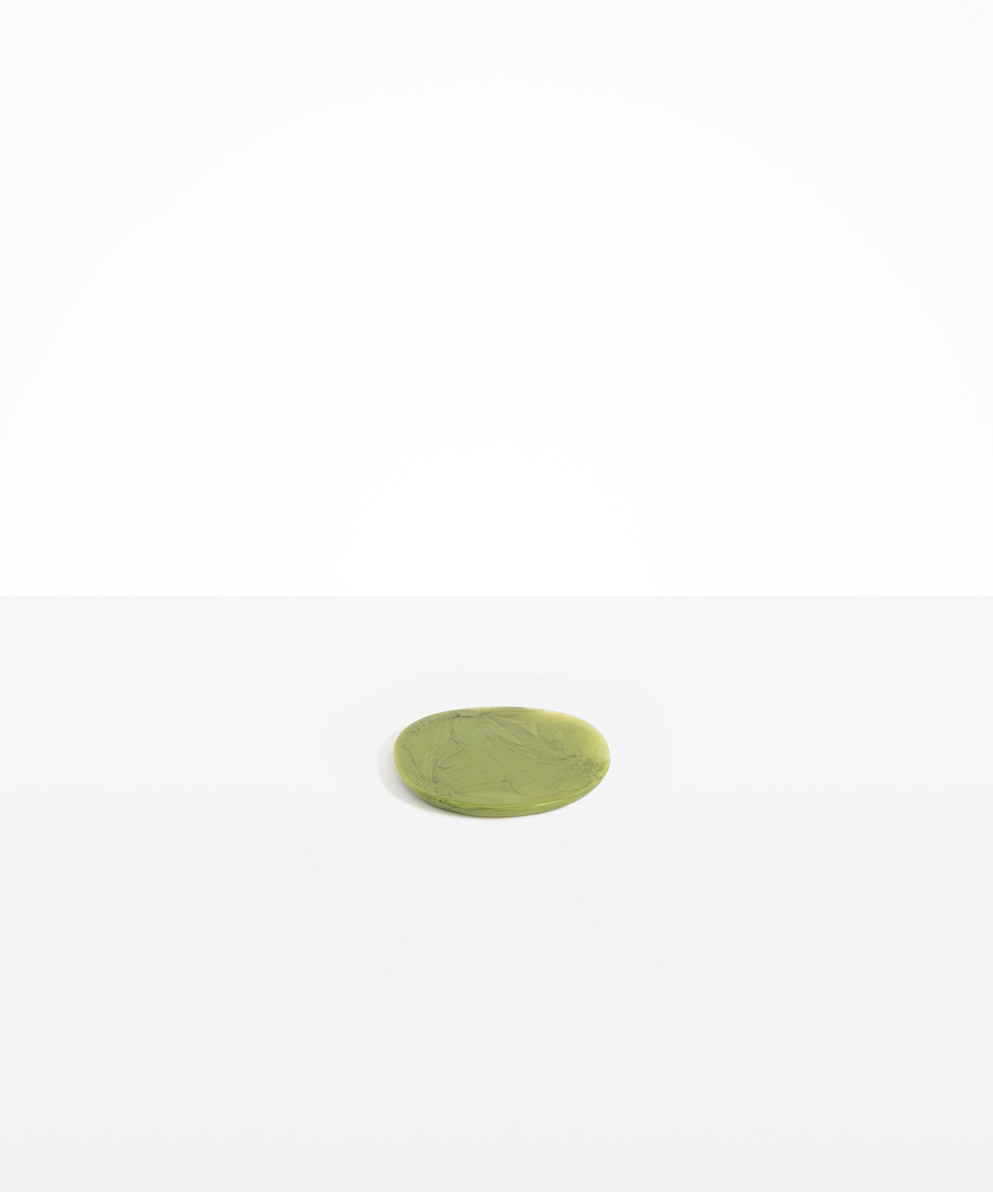 Dinosaur Designs Boulder Coaster in Olive Colour resin