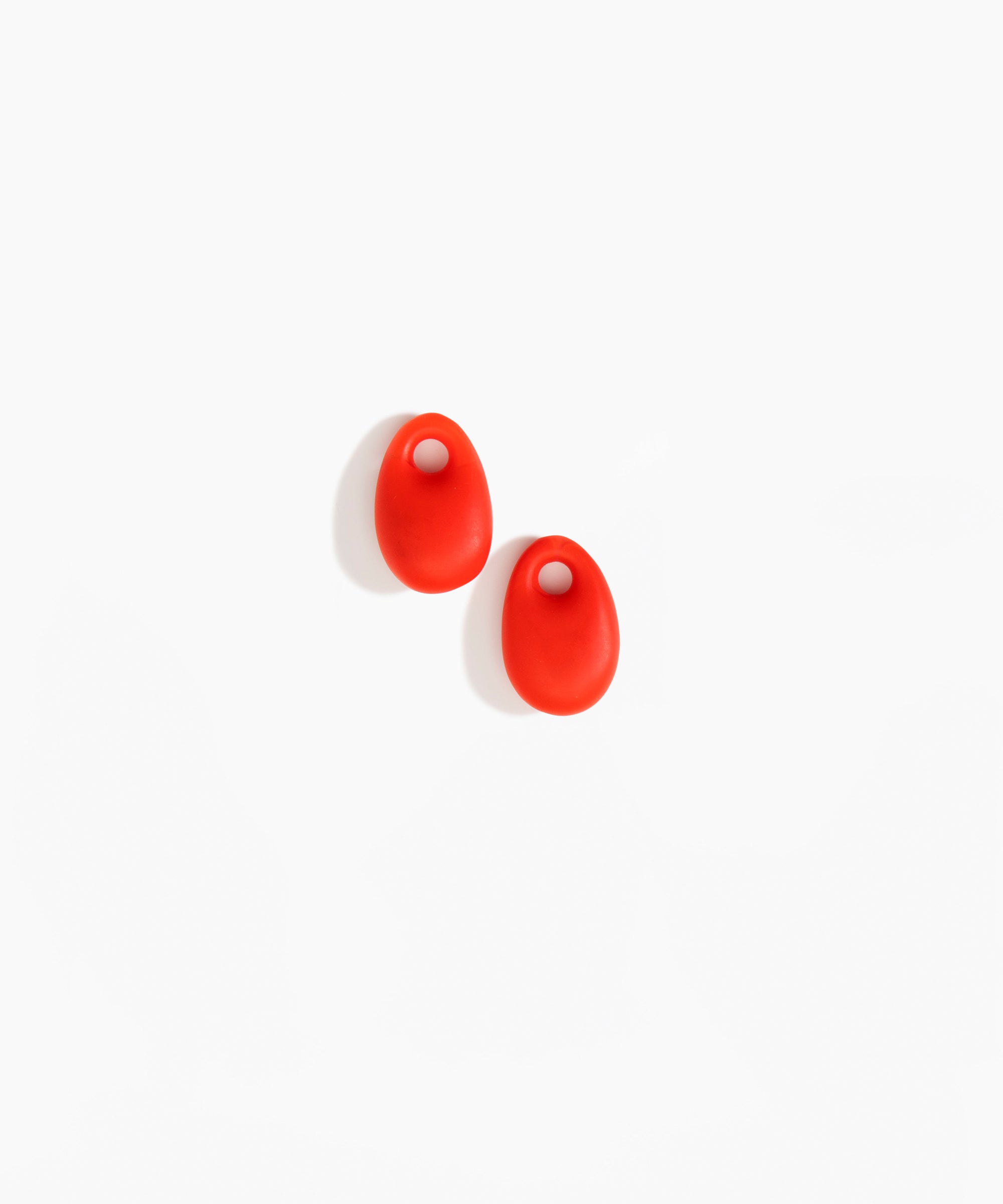 Dinosaur Designs Small Rock Beads in Poppy Colour resin