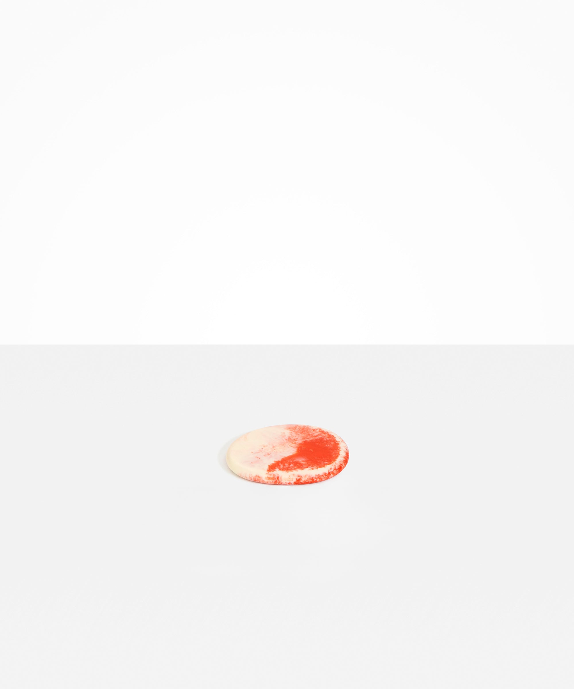 Dinosaur Designs Temple Coaster in Strawberry Colour resin