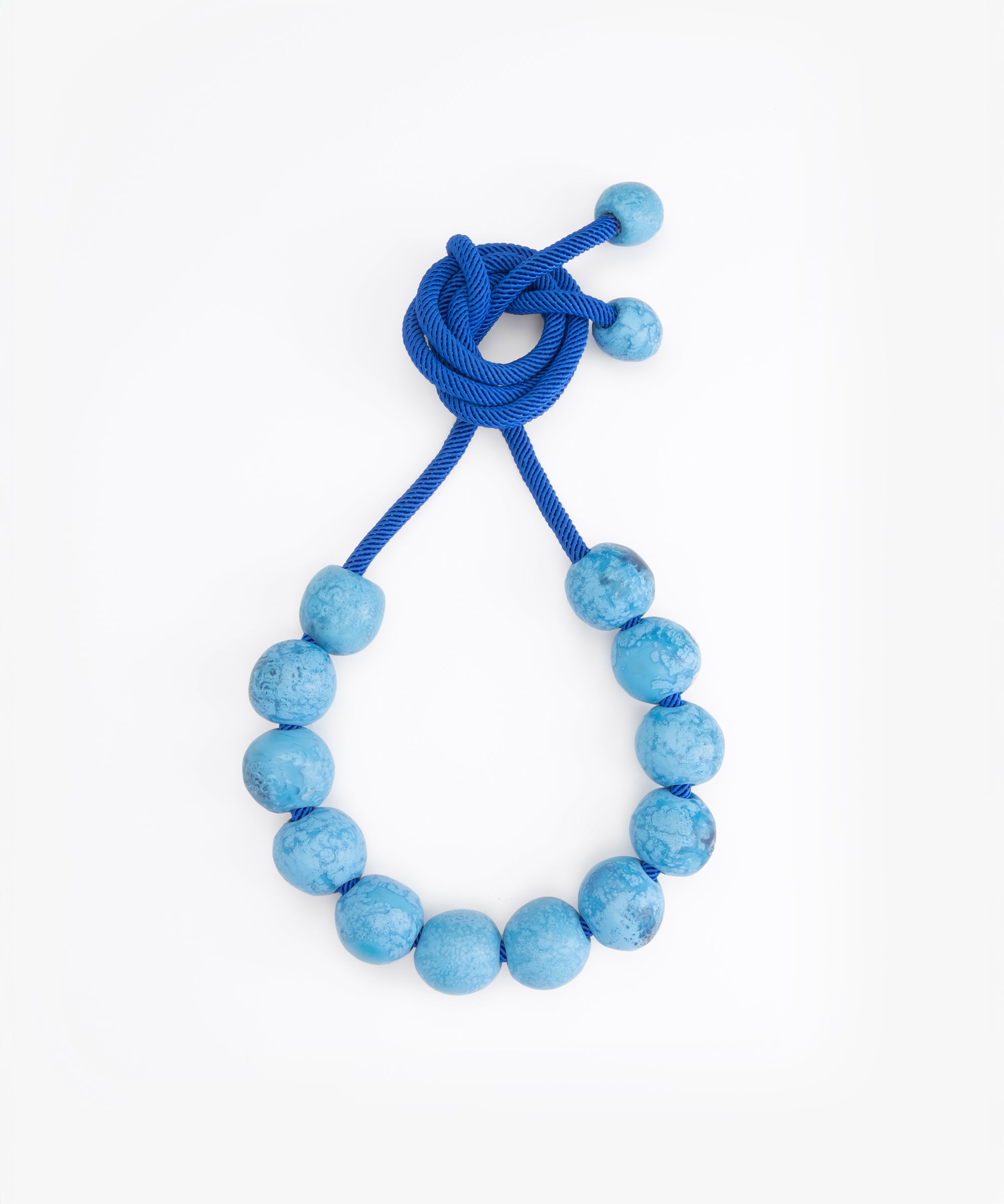 Dinosaur Designs Bold Ball Necklace in Sky Colour resin