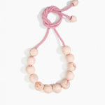 Dinosaur Designs Bold Ball Necklace in Rose Swirl Colour resin
