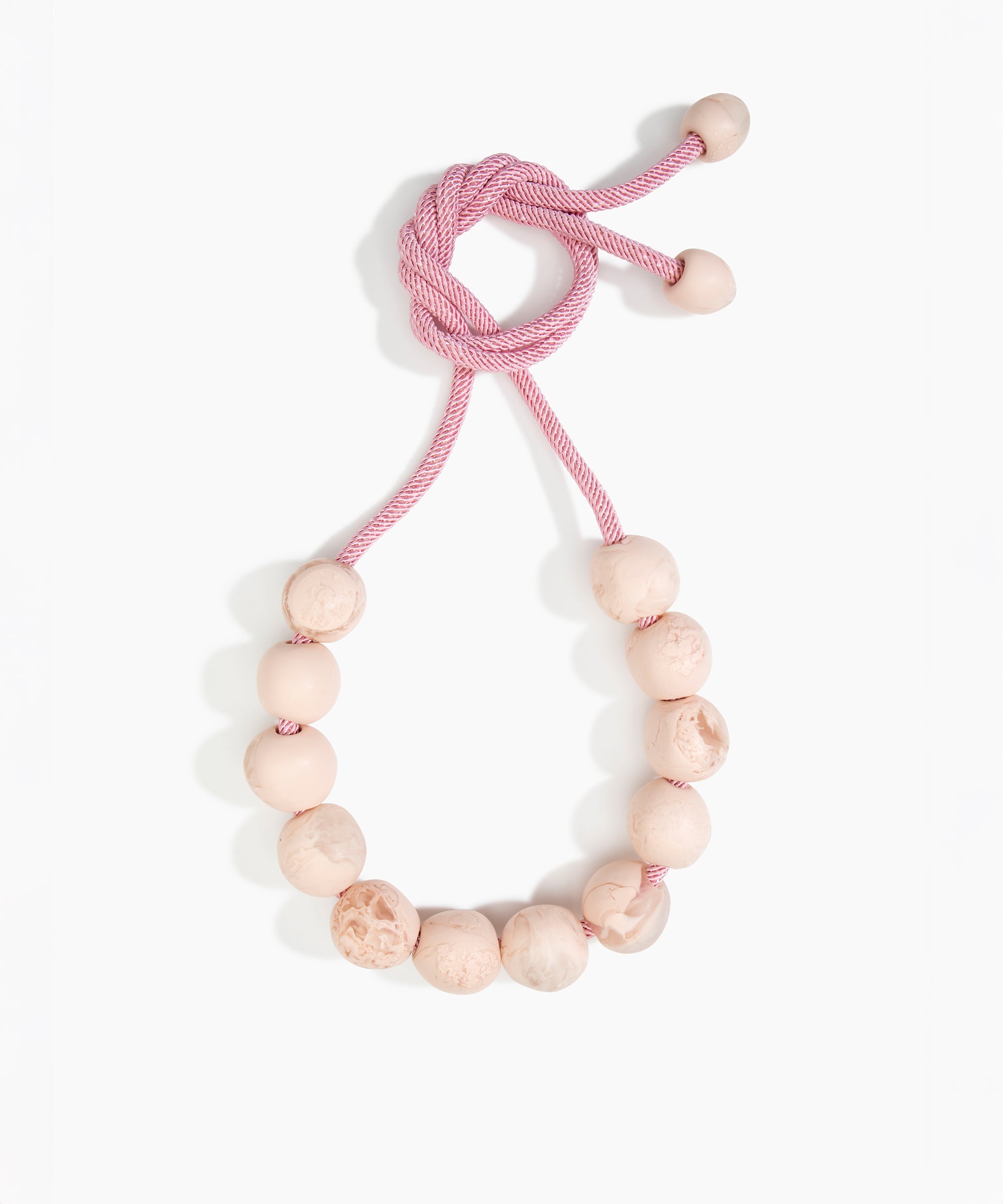 Dinosaur Designs Bold Ball Necklace in Rose Swirl Colour resin
