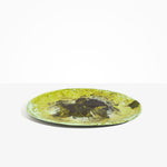 Dinosaur Designs Long Temple Platter in Malachite Colour resin