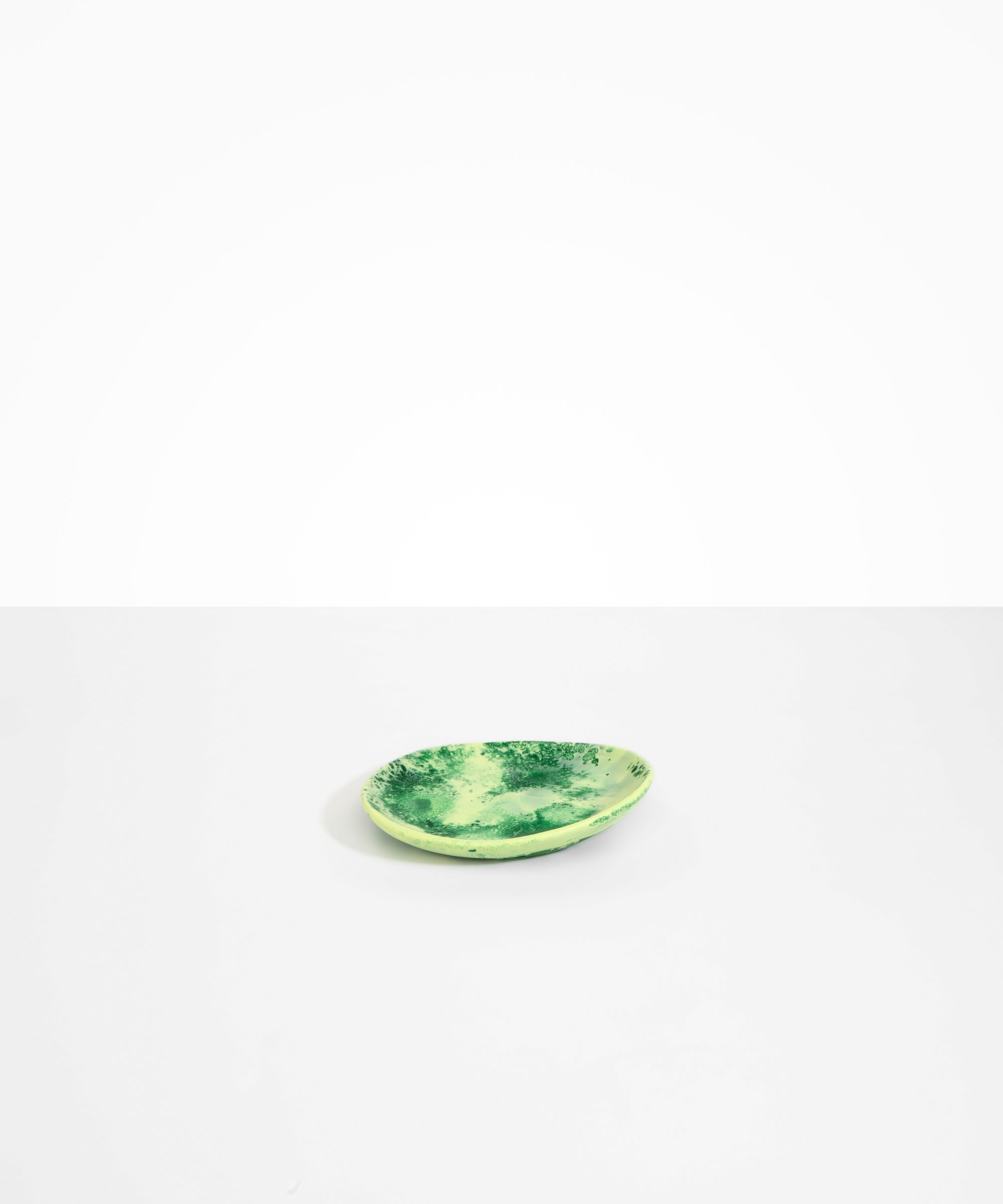 Dinosaur Designs Pebble Side Plate in Grass Colour resin