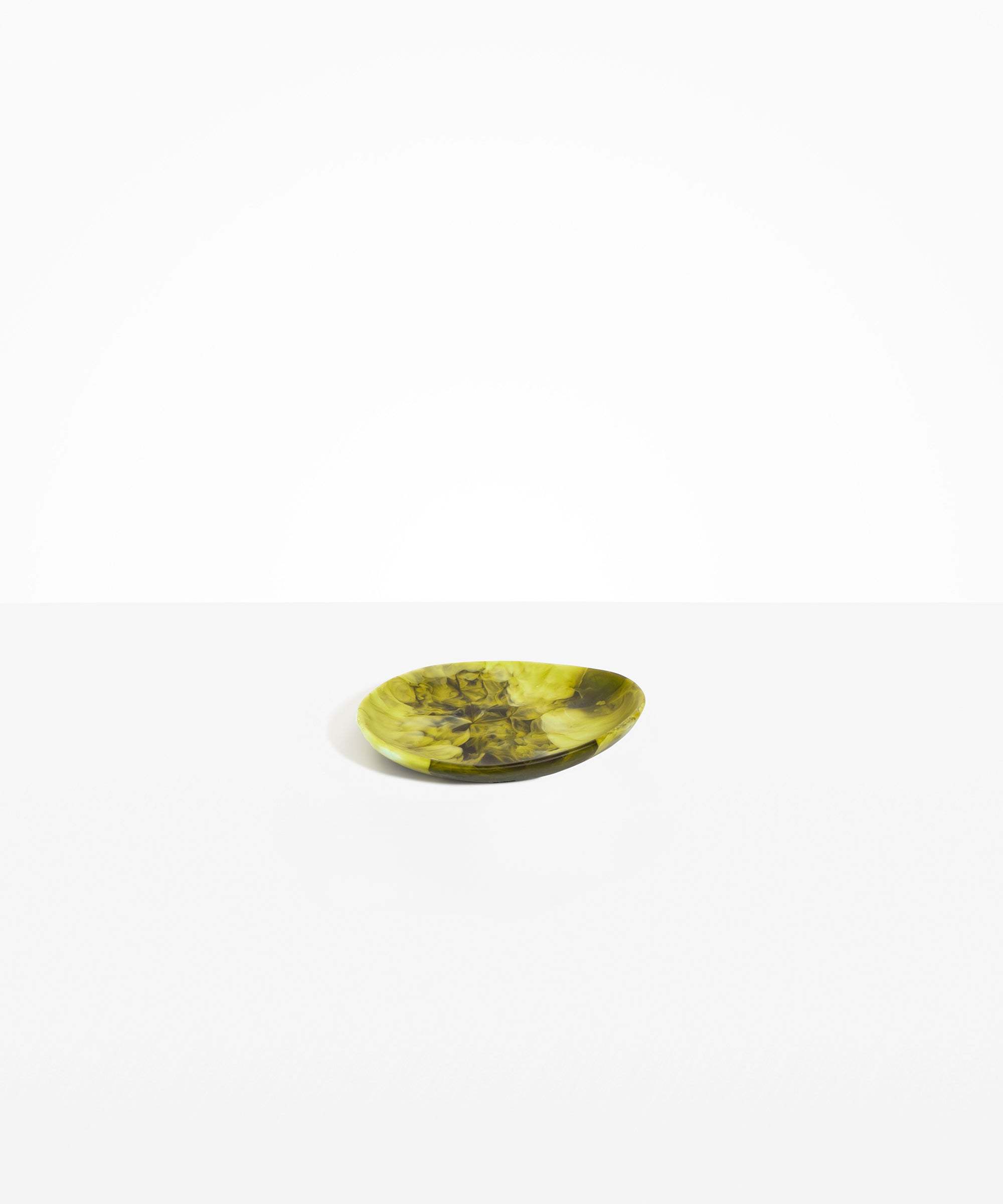 Dinosaur Designs Pebble Side Plate in Malachite Colour resin