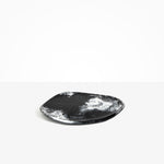 Dinosaur Designs Pebble Plate in Black Marble Colour resin