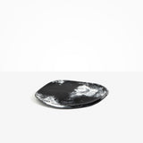 Dinosaur Designs Pebble Plate in Black Marble Colour resin