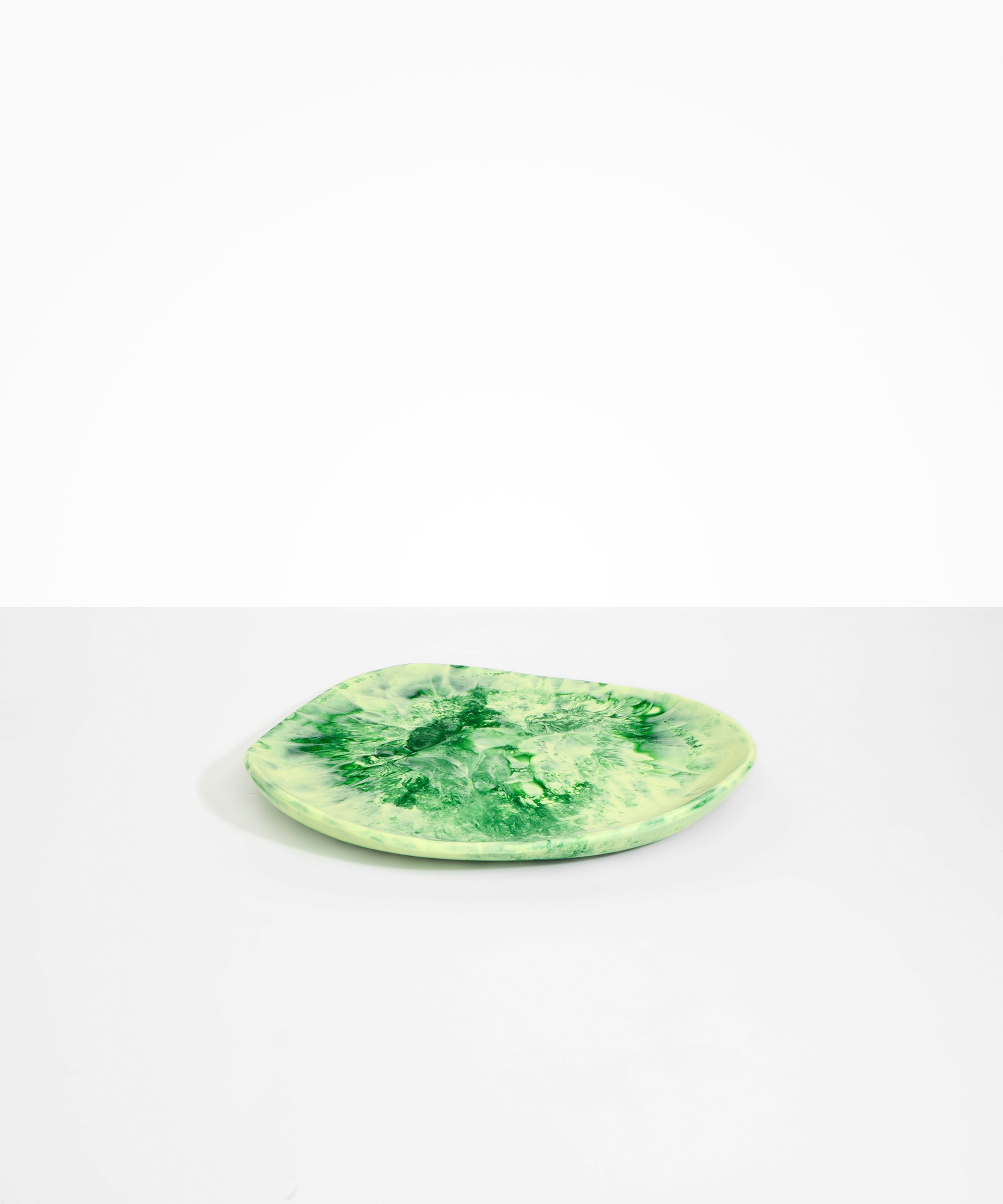 Dinosaur Designs Pebble Plate in Grass Colour resin