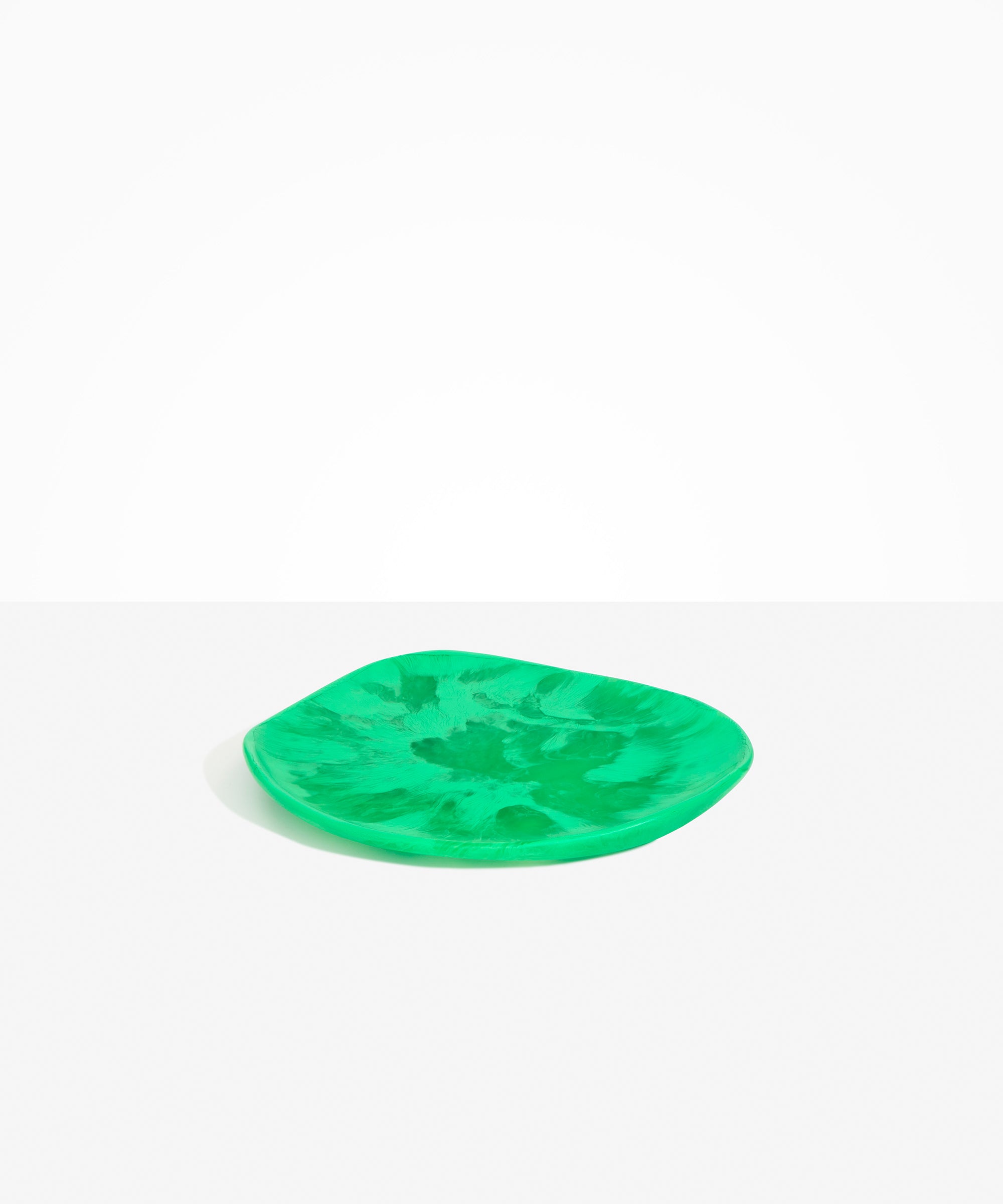 Dinosaur Designs Pebble Plate in Leaf Colour resin