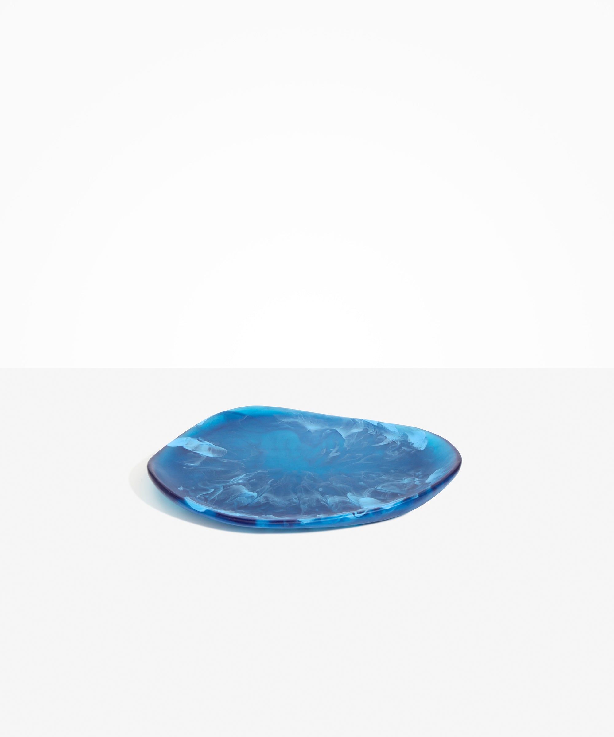 Dinosaur Designs Pebble Plate in Sky Colour resin