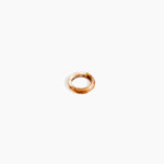 Dinosaur Designs Modern Tribal Band Ring in Light Horn Colour resin with Wide Fit