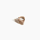 Dinosaur Designs Shield Ring in Cappuccino Colour resin with Regular Fit
