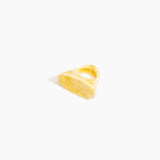 Dinosaur Designs Shield Ring in Daisy Colour resin with Regular Fit