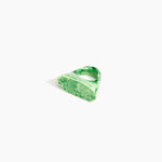 Dinosaur Designs Shield Ring in Grass Colour resin with Regular Fit