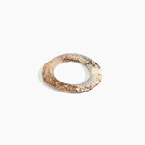 Dinosaur Designs Small Drift Bangle in Cappuccino Colour resin with Wide Fit