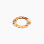 Dinosaur Designs Small Drift Bangle in Light Horn Colour resin with Wide Fit