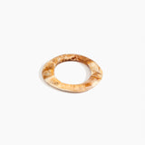 Dinosaur Designs Small Drift Bangle in Light Horn Colour resin with Wide Fit