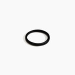 Dinosaur Designs Wishbone Bangle in Black Colour resin with Wide Fit