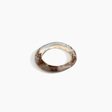 Dinosaur Designs Small Organic Bangle in Cappuccino Colour resin with Regular Fit