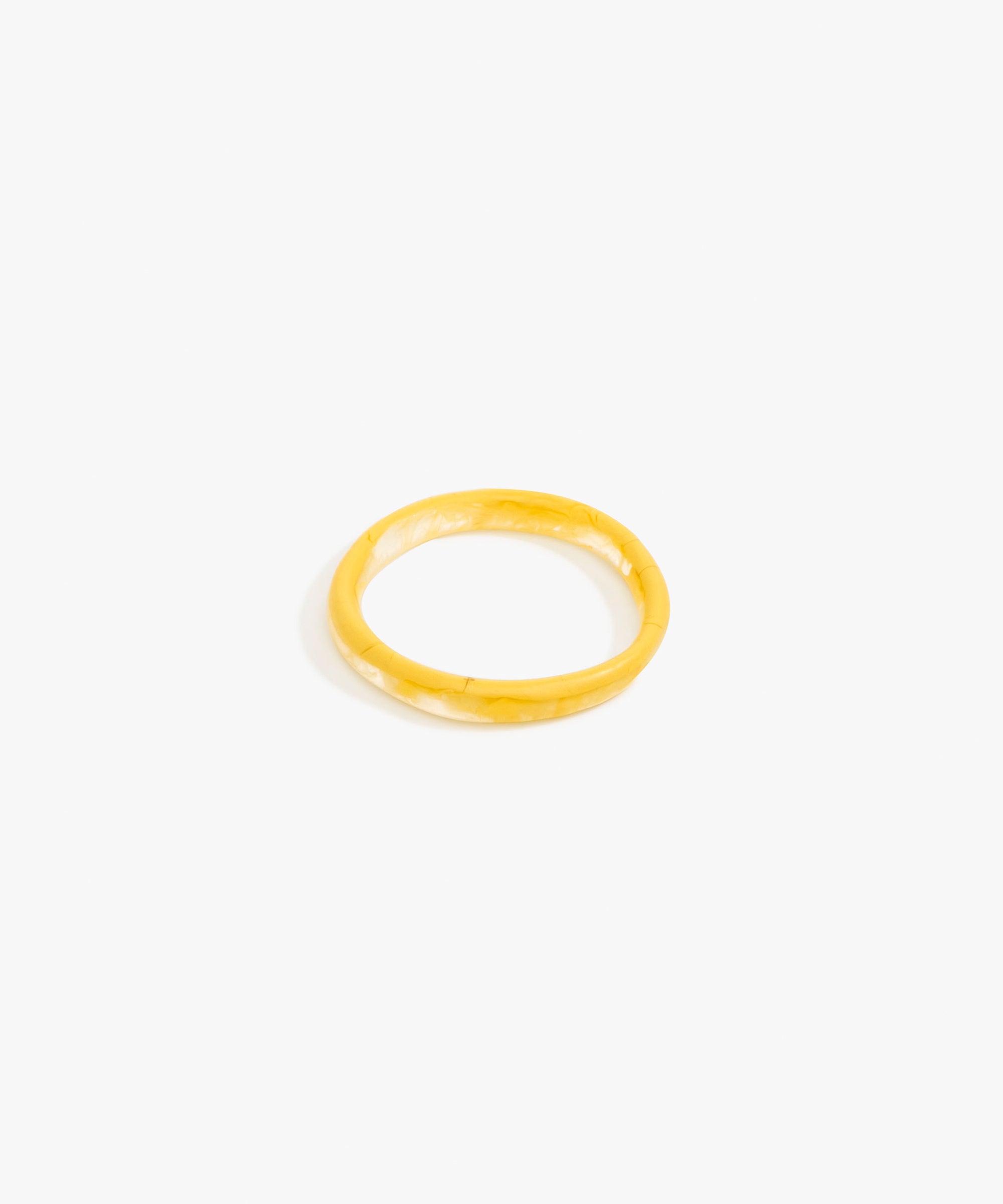 Dinosaur Designs Wishbone Bangle in Pollen Colour resin with Wide Fit