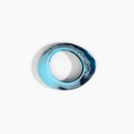 Dinosaur Designs Medium Rock Bangle in Water Colour resin with Wide Fit