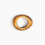 Dinosaur Designs Medium Rock Bangle in Dark Horn Colour resin with Wide Fit