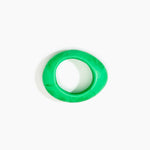 Dinosaur Designs Medium Rock Bangle in Leaf Colour resin with Wide Fit