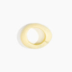 Dinosaur Designs Medium Rock Bangle in Lemon Colour resin with Wide Fit