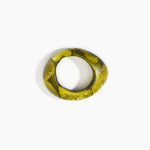 Dinosaur Designs Medium Rock Bangle in Malachite Colour resin with Wide Fit