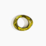 Dinosaur Designs Medium Rock Bangle in Malachite Colour resin with Wide Fit