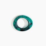 Dinosaur Designs Medium Rock Bangle in Mineral Swirl Colour resin with Wide Fit