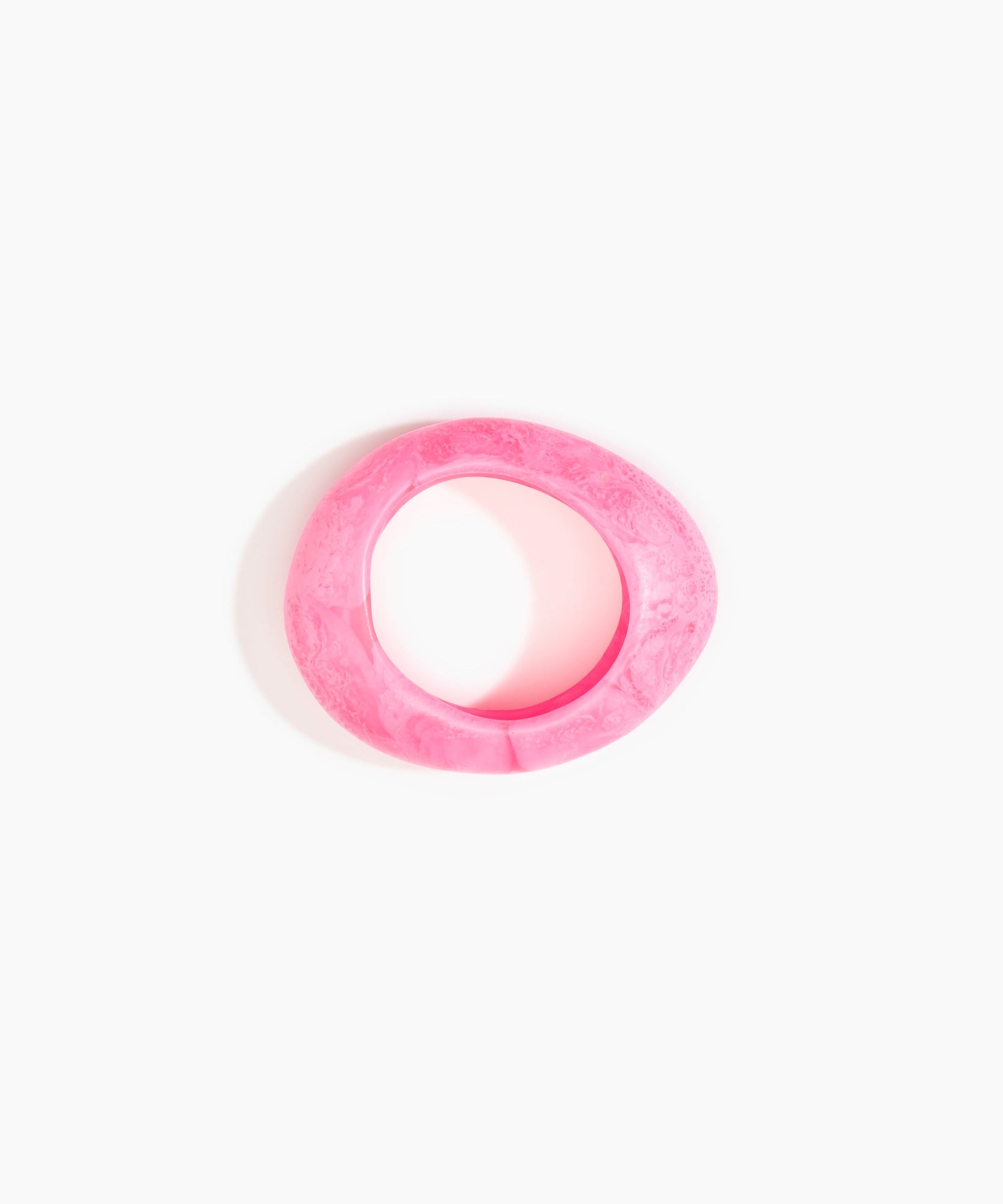 Dinosaur Designs Medium Rock Bangle in Parakeet Colour resin with Wide Fit