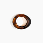 Dinosaur Designs Medium Rock Bangle in Tortoise Colour resin with Wide Fit