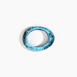 Dinosaur Designs Small Rock Bangle in Water Colour resin with Wide Fit