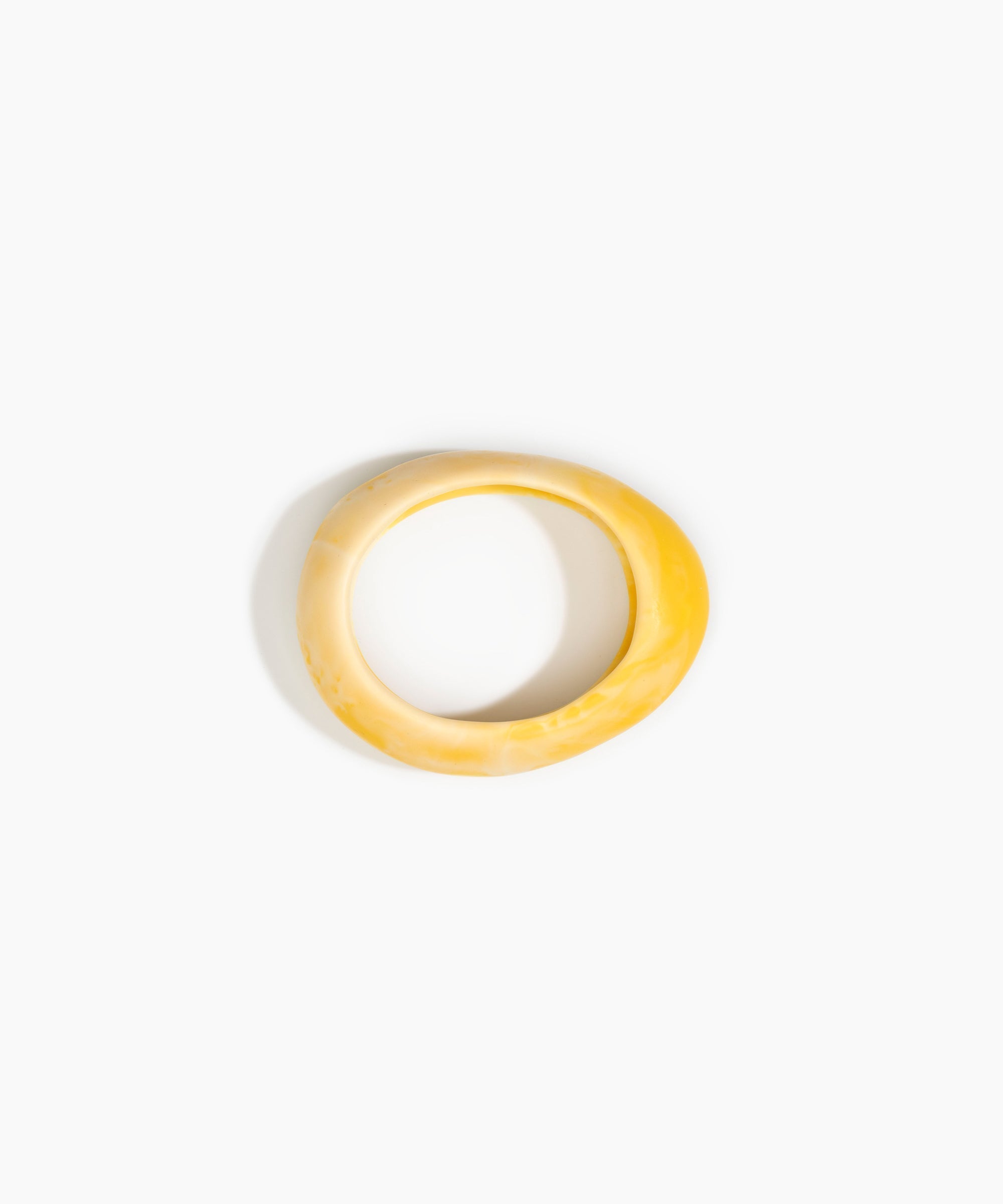 Dinosaur Designs Small Rock Bangle in Daisy Colour resin with Wide Fit