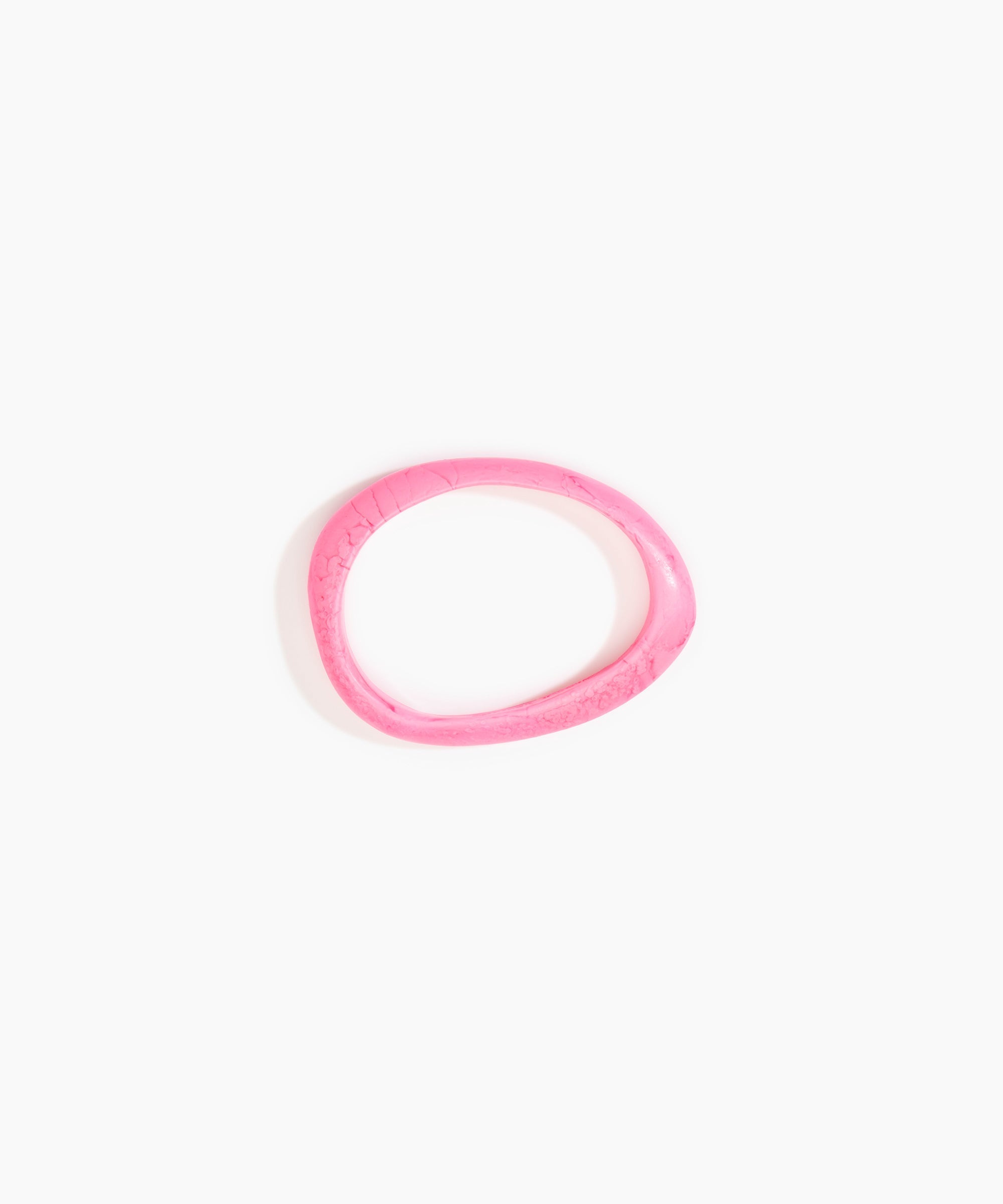Dinosaur Designs Rock Wishbone Bangle in Parakeet Colour resin with Wide Fit