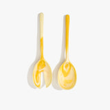 Dinosaur Designs Long Stone Servers in Daisy Colour resin
