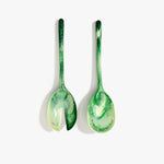 Dinosaur Designs Long Stone Servers in Grass Colour resin