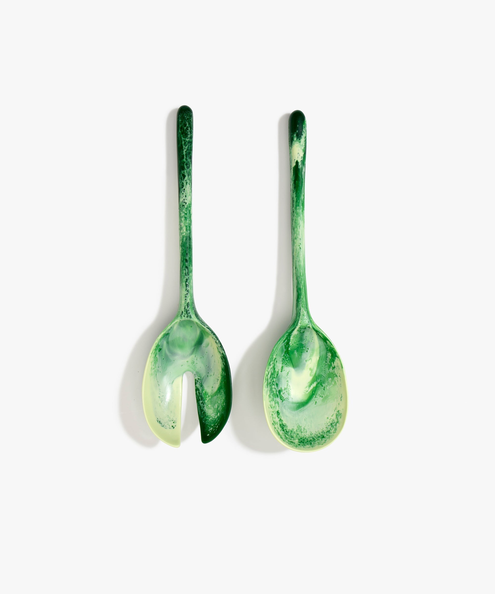 Dinosaur Designs Long Stone Servers in Grass Colour resin