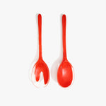 Dinosaur Designs Long Stone Servers in Poppy Colour resin