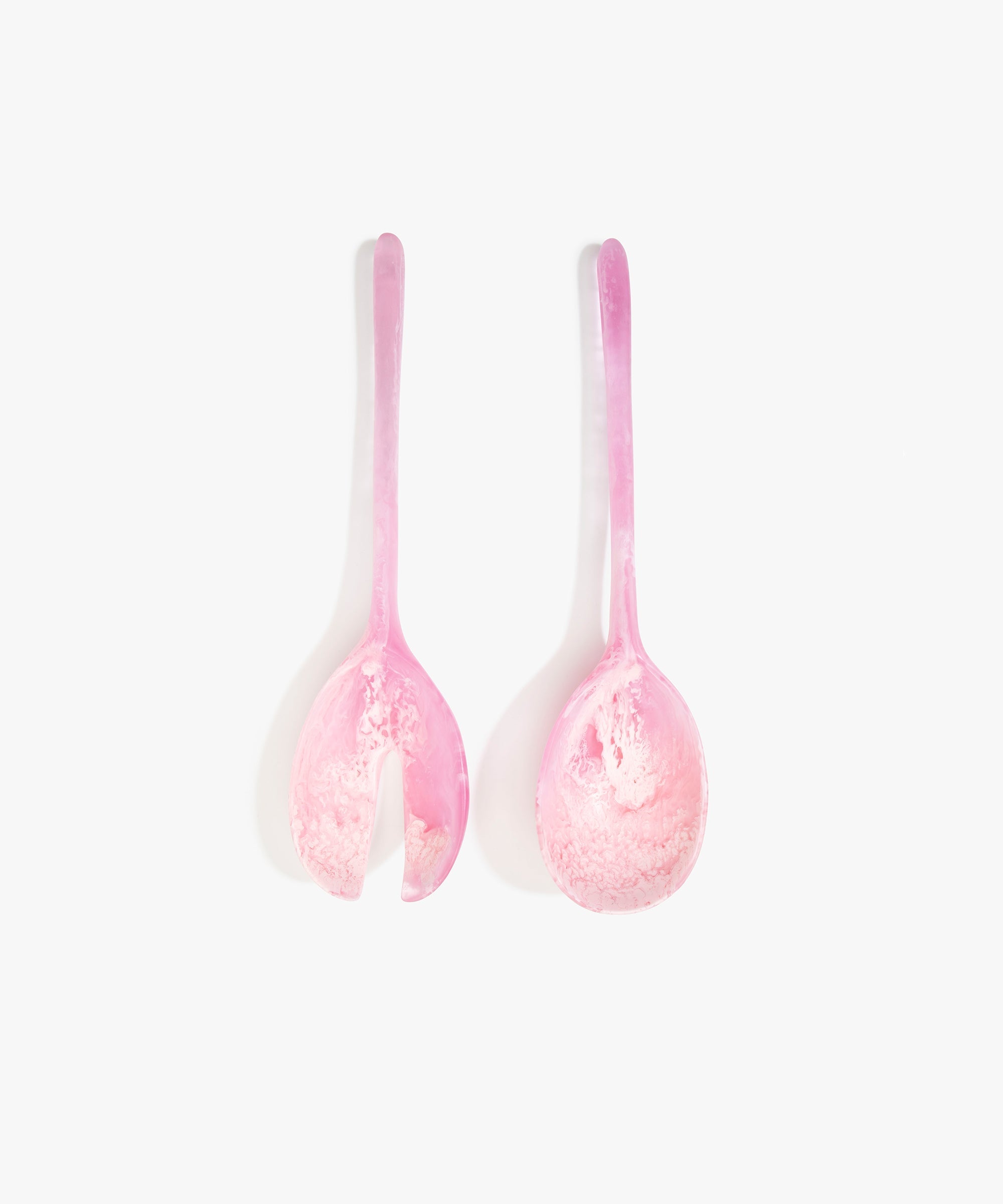 Dinosaur Designs Long Stone Servers in Shell Pink Colour resin