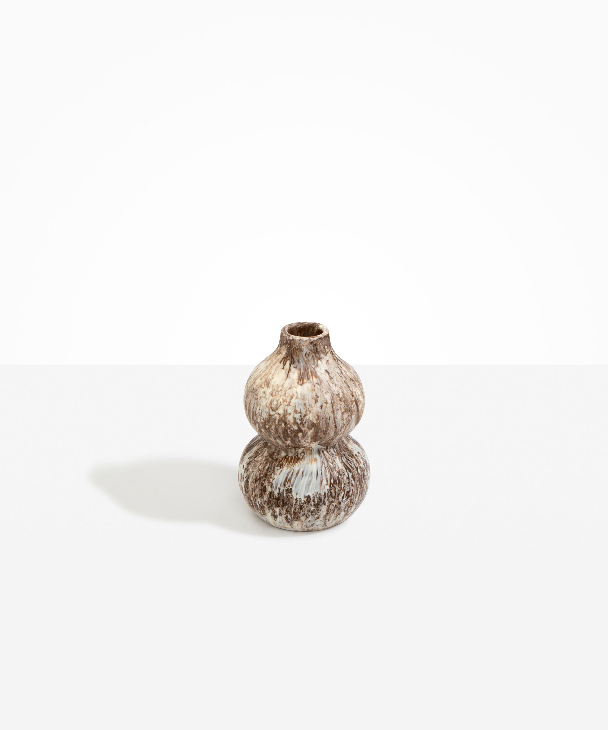 Dinosaur Designs Lotus Seed Vase in Cappuccino Colour resin